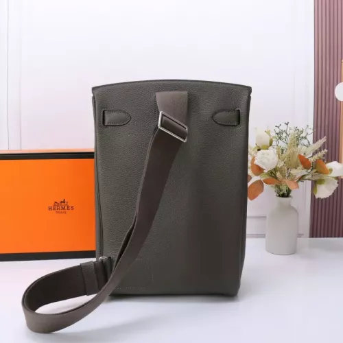 Replica Hermes AAA Quality Messenger Bags In Gray For Unisex #1332200 $251.24 USD for Wholesale