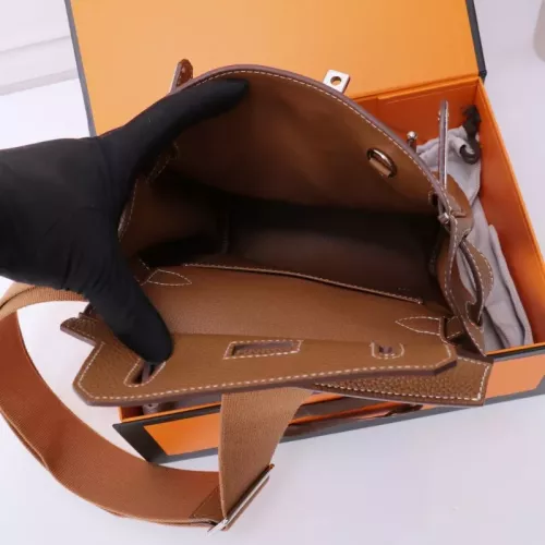 Replica Hermes AAA Quality Messenger Bags In Brown For Unisex #1332206 $222.00 USD for Wholesale