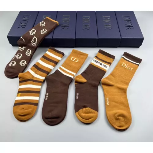 Replica Christian Dior Socks For Women #1332435 $29.00 USD for Wholesale