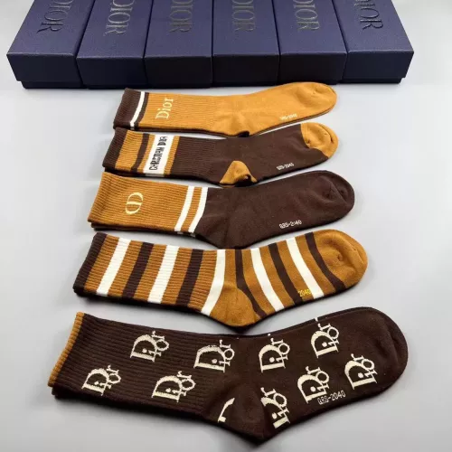 Replica Christian Dior Socks For Women #1332435 $29.00 USD for Wholesale