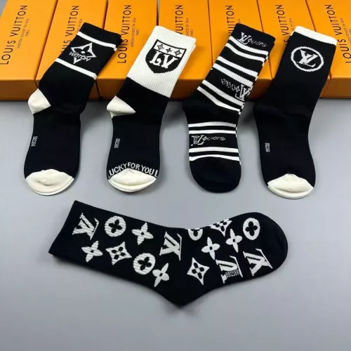 Replica Louis Vuitton LV Socks #1332439 $29.00 USD for Wholesale