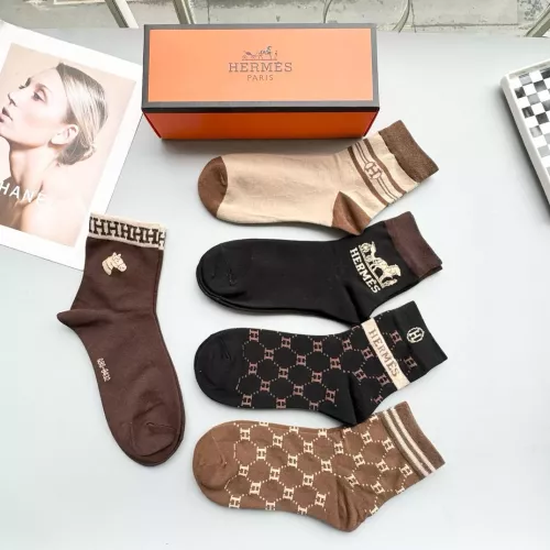 Replica Hermes Socks #1332461 $25.00 USD for Wholesale
