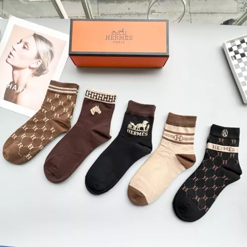 Replica Hermes Socks #1332461 $25.00 USD for Wholesale
