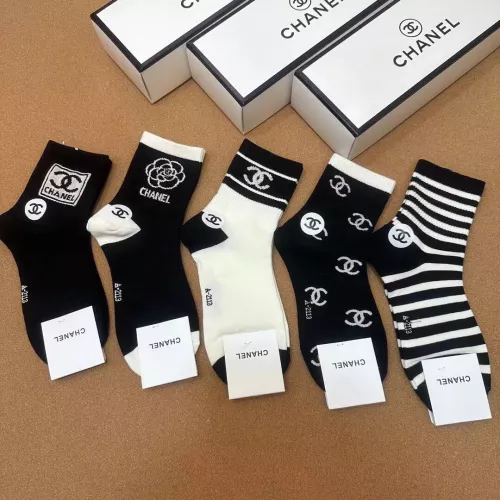Replica Chanel Socks For Women #1332478 $25.00 USD for Wholesale