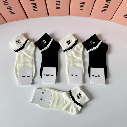 Replica MIU MIU Socks #1332496 $29.00 USD for Wholesale