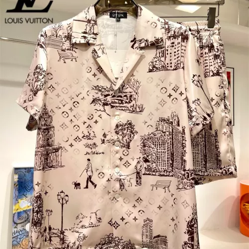 Louis Vuitton LV Tracksuits Short Sleeved For Men #1333394 $76.00 USD, Wholesale Replica Louis Vuitton LV Tracksuits