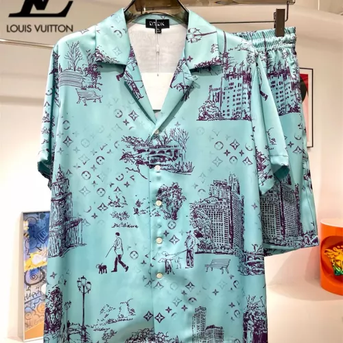Louis Vuitton LV Tracksuits Short Sleeved For Men #1333395 $76.00 USD, Wholesale Replica Louis Vuitton LV Tracksuits