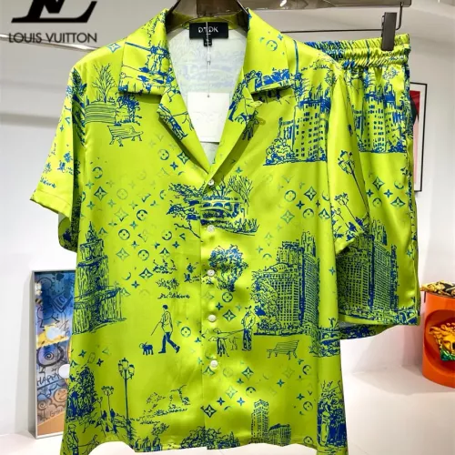 Louis Vuitton LV Tracksuits Short Sleeved For Men #1333396 $76.00 USD, Wholesale Replica Louis Vuitton LV Tracksuits