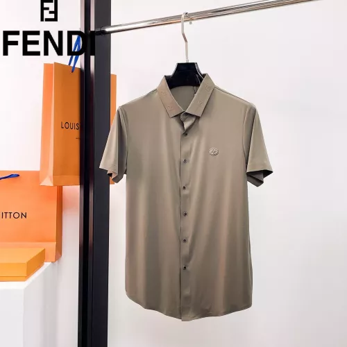 Fendi Shirts Short Sleeved For Men #1333497 $52.00 USD, Wholesale Replica Fendi Shirts