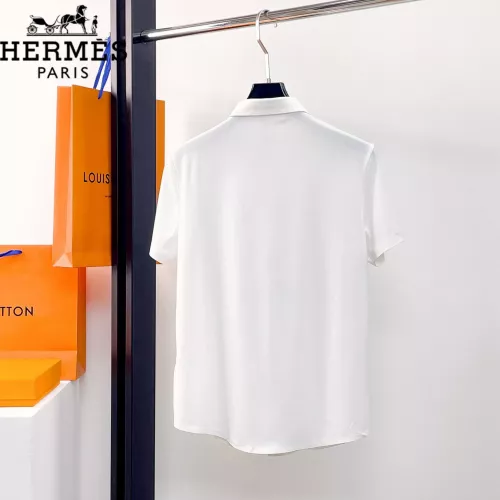 Replica Hermes Shirts Short Sleeved For Men #1333500 $52.00 USD for Wholesale
