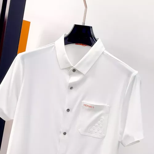 Replica Hermes Shirts Short Sleeved For Men #1333500 $52.00 USD for Wholesale