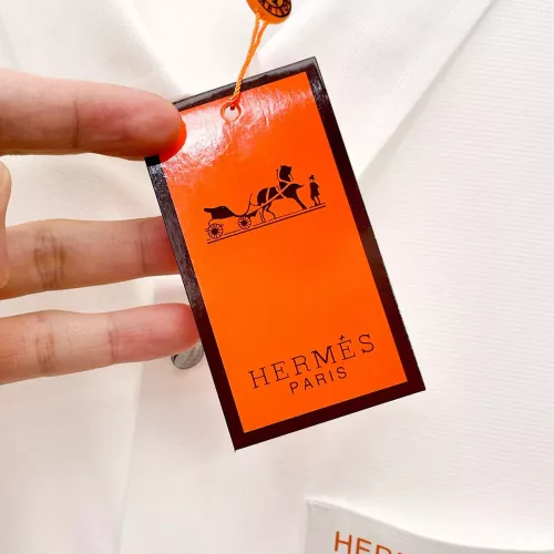 Replica Hermes Shirts Short Sleeved For Men #1333500 $52.00 USD for Wholesale