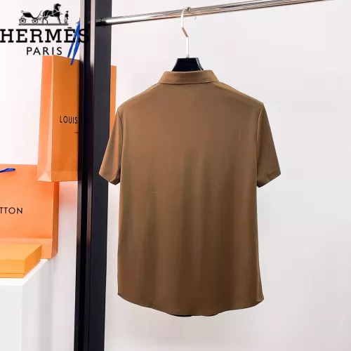Replica Hermes Shirts Short Sleeved For Men #1333501 $52.00 USD for Wholesale