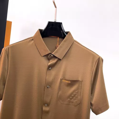 Replica Hermes Shirts Short Sleeved For Men #1333501 $52.00 USD for Wholesale