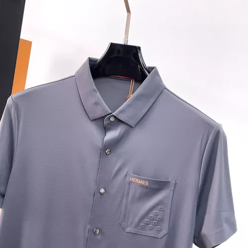 Replica Hermes Shirts Short Sleeved For Men #1333502 $52.00 USD for Wholesale