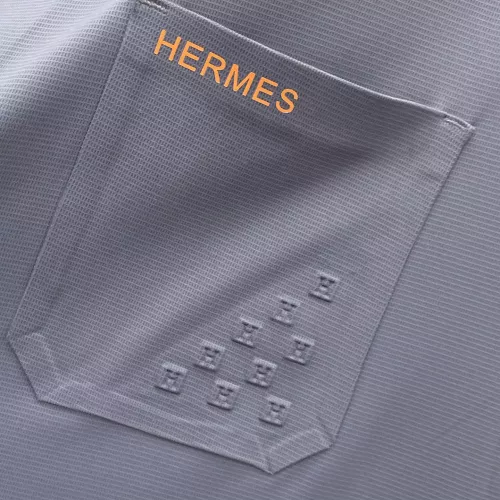 Replica Hermes Shirts Short Sleeved For Men #1333502 $52.00 USD for Wholesale