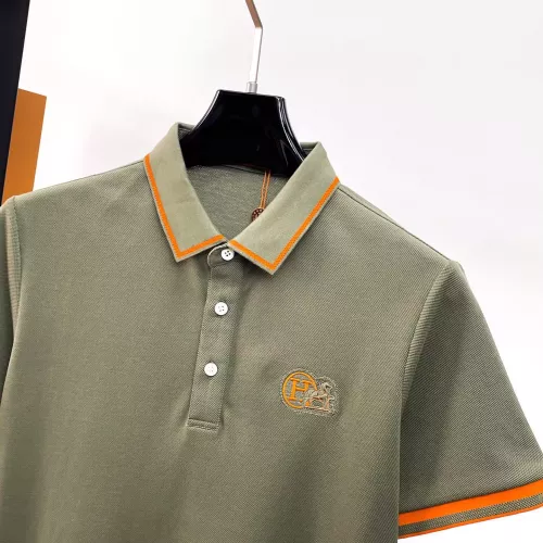 Replica Hermes T-Shirts Short Sleeved For Men #1333517 $42.00 USD for Wholesale