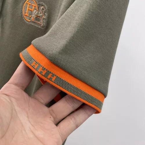 Replica Hermes T-Shirts Short Sleeved For Men #1333517 $42.00 USD for Wholesale
