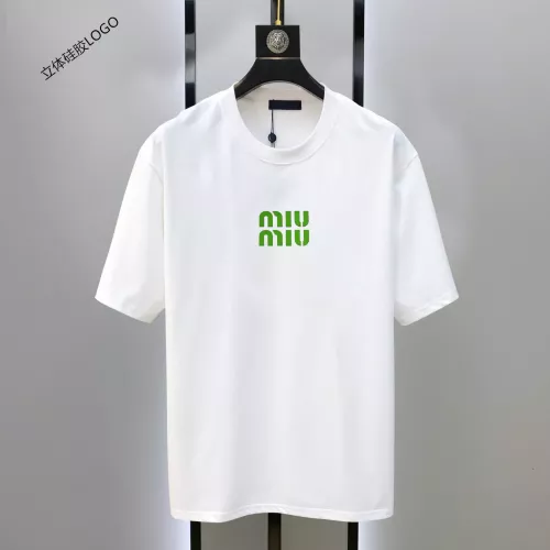 MIU MIU T-Shirts Short Sleeved For Unisex #1333613 $42.00 USD, Wholesale Replica MIU MIU T-Shirts