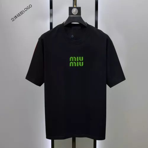 MIU MIU T-Shirts Short Sleeved For Unisex #1333614 $42.00 USD, Wholesale Replica MIU MIU T-Shirts