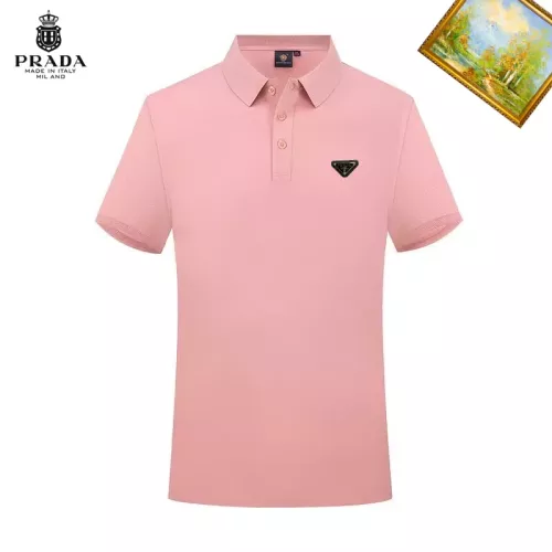 Prada T-Shirts Short Sleeved For Men #1334316 $29.00 USD, Wholesale Replica Prada T-Shirts