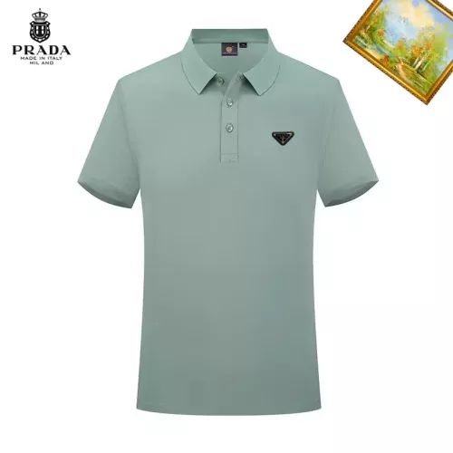 Prada T-Shirts Short Sleeved For Men #1334318 $29.00 USD, Wholesale Replica Prada T-Shirts
