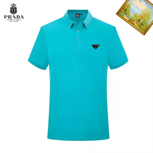 Prada T-Shirts Short Sleeved For Men #1334319 $29.00 USD, Wholesale Replica Prada T-Shirts