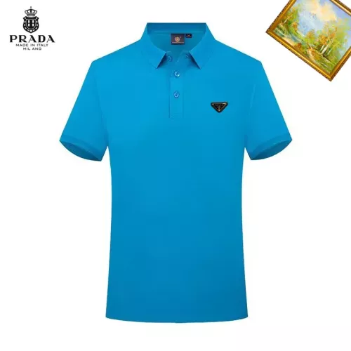 Prada T-Shirts Short Sleeved For Men #1334320 $29.00 USD, Wholesale Replica Prada T-Shirts