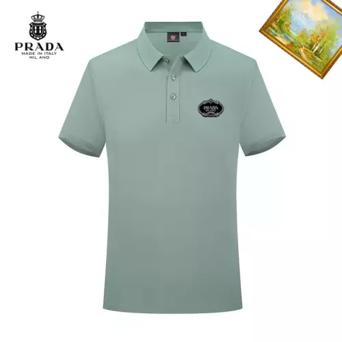 Prada T-Shirts Short Sleeved For Men #1334329 $29.00 USD, Wholesale Replica Prada T-Shirts