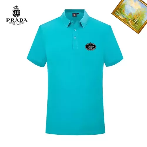 Prada T-Shirts Short Sleeved For Men #1334330 $29.00 USD, Wholesale Replica Prada T-Shirts