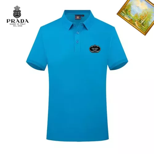 Prada T-Shirts Short Sleeved For Men #1334331 $29.00 USD, Wholesale Replica Prada T-Shirts