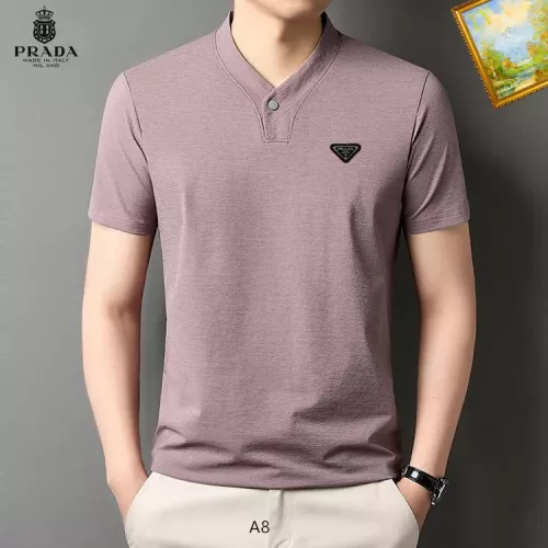 Prada T-Shirts Short Sleeved For Men #1334389 $34.00 USD, Wholesale Replica Prada T-Shirts