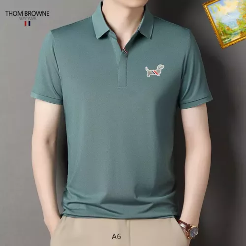 Thom Browne TB T-Shirts Short Sleeved For Men #1334398 $34.00 USD, Wholesale Replica Thom Browne TB T-Shirts