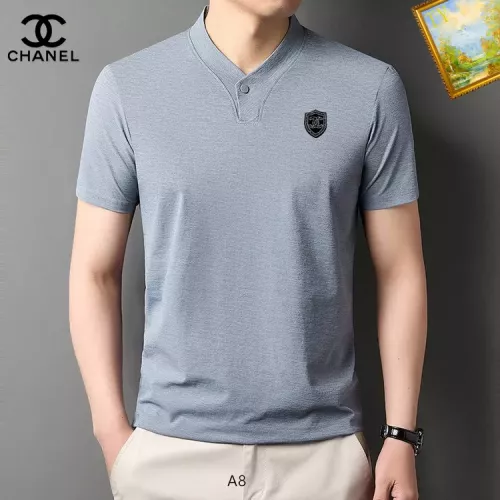 Chanel T-Shirts Short Sleeved For Men #1334418 $34.00 USD, Wholesale Replica Chanel T-Shirts
