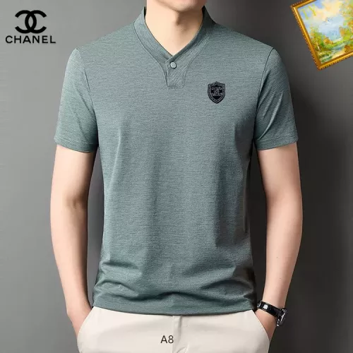 Chanel T-Shirts Short Sleeved For Men #1334419 $34.00 USD, Wholesale Replica Chanel T-Shirts