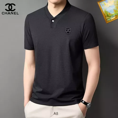 Chanel T-Shirts Short Sleeved For Men #1334420 $34.00 USD, Wholesale Replica Chanel T-Shirts