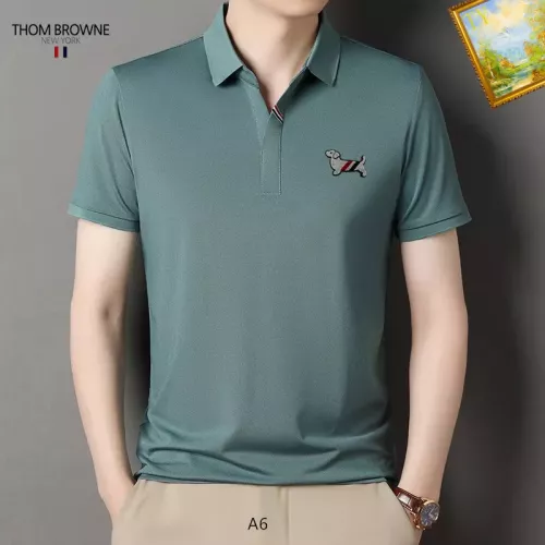 Thom Browne TB T-Shirts Short Sleeved For Men #1334427 $34.00 USD, Wholesale Replica Thom Browne TB T-Shirts