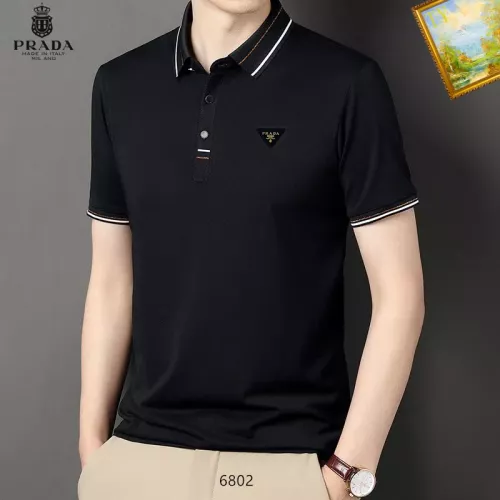 Prada T-Shirts Short Sleeved For Men #1334474 $34.00 USD, Wholesale Replica Prada T-Shirts
