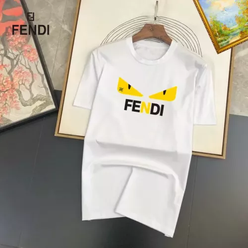 Fendi T-Shirts Short Sleeved For Unisex #1334489 $25.00 USD, Wholesale Replica Fendi T-Shirts