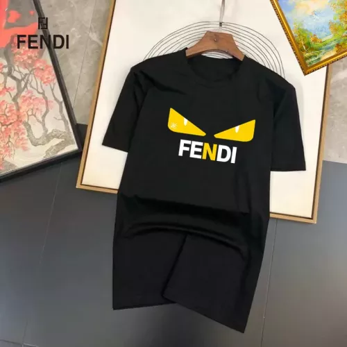 Fendi T-Shirts Short Sleeved For Unisex #1334490 $25.00 USD, Wholesale Replica Fendi T-Shirts