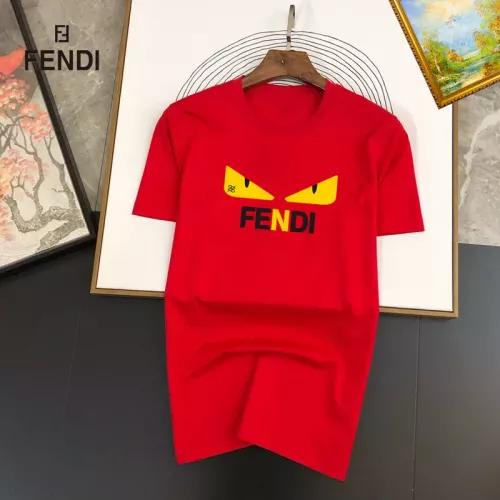 Fendi T-Shirts Short Sleeved For Unisex #1334493 $25.00 USD, Wholesale Replica Fendi T-Shirts