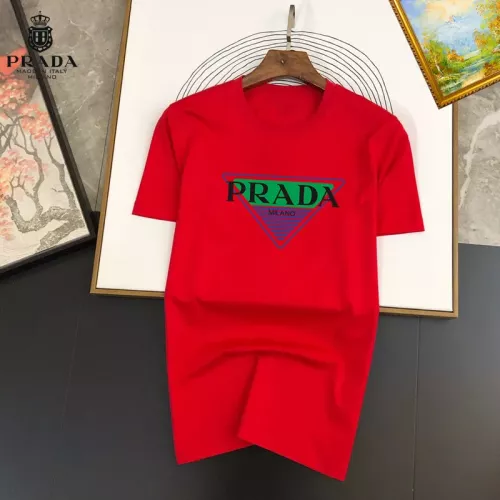Prada T-Shirts Short Sleeved For Unisex #1334497 $25.00 USD, Wholesale Replica Prada T-Shirts