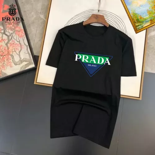 Prada T-Shirts Short Sleeved For Unisex #1334500 $25.00 USD, Wholesale Replica Prada T-Shirts