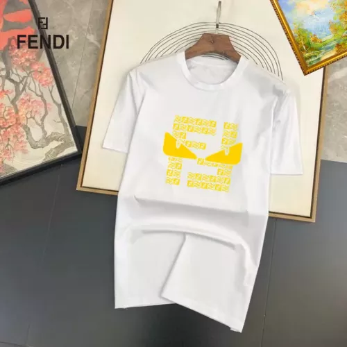 Fendi T-Shirts Short Sleeved For Unisex #1334544 $25.00 USD, Wholesale Replica Fendi T-Shirts