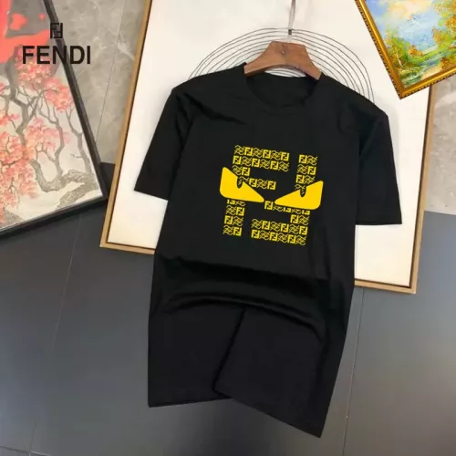 Fendi T-Shirts Short Sleeved For Unisex #1334545 $25.00 USD, Wholesale Replica Fendi T-Shirts