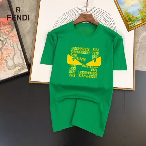 Fendi T-Shirts Short Sleeved For Unisex #1334547 $25.00 USD, Wholesale Replica Fendi T-Shirts