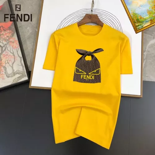 Fendi T-Shirts Short Sleeved For Unisex #1334550 $25.00 USD, Wholesale Replica Fendi T-Shirts