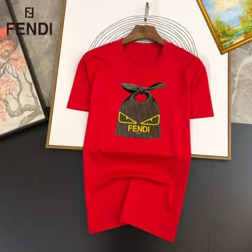 Fendi T-Shirts Short Sleeved For Unisex #1334551 $25.00 USD, Wholesale Replica Fendi T-Shirts
