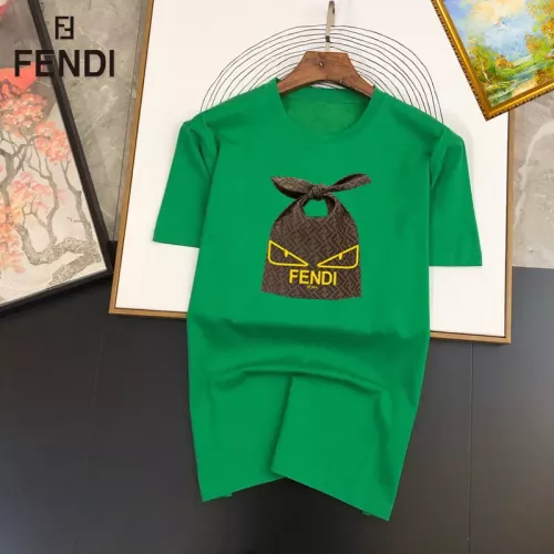 Fendi T-Shirts Short Sleeved For Unisex #1334552 $25.00 USD, Wholesale Replica Fendi T-Shirts