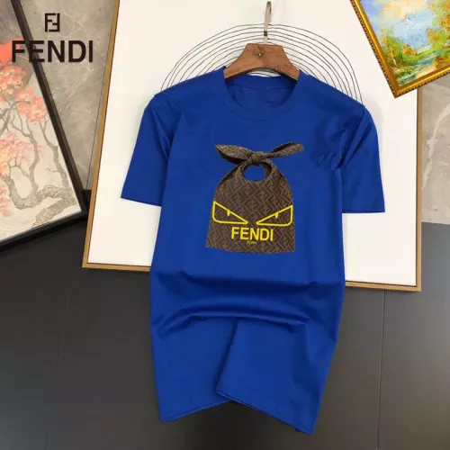 Fendi T-Shirts Short Sleeved For Unisex #1334553 $25.00 USD, Wholesale Replica Fendi T-Shirts